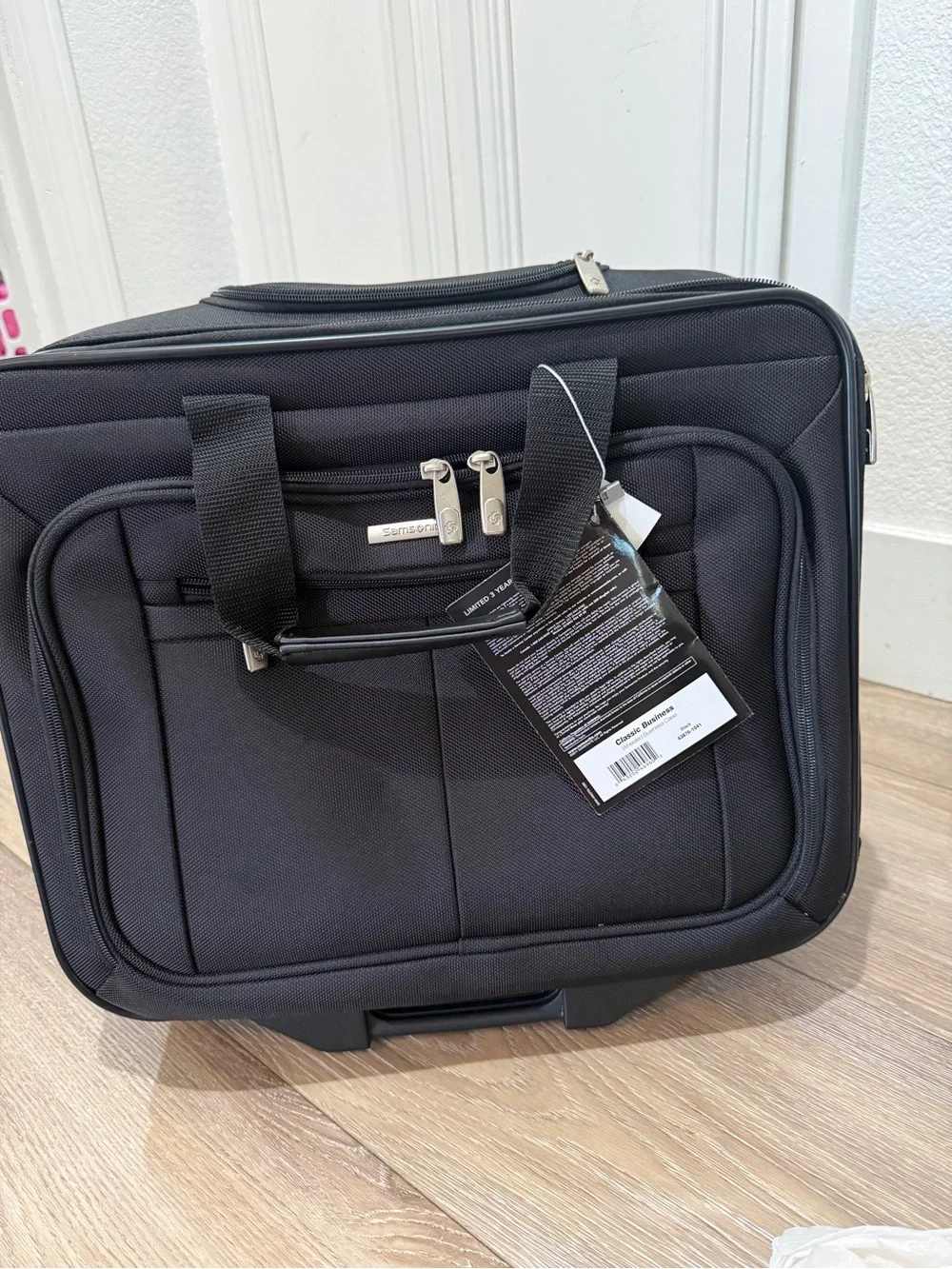 Samsonite Black Classic Wheeled Laptop Briefcase